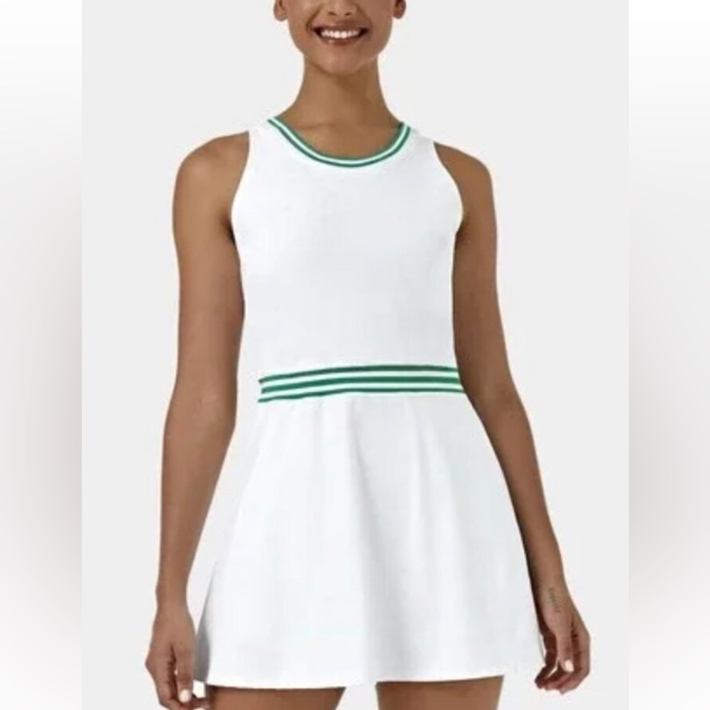 HALARA white tennis dress with shorts size S